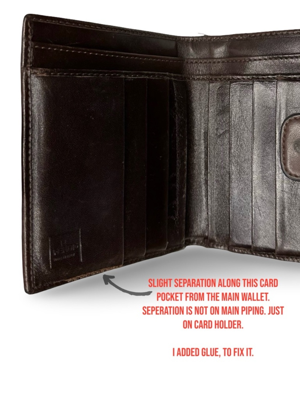 80’s FENDI Zucca wallet - bi fold with a Double Snap Closure - vintage pre loved - Picture 8 of 13